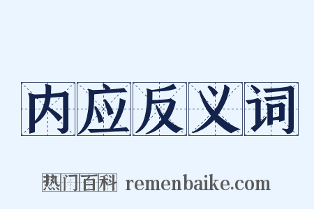 内应反义词是什么意思的图片
